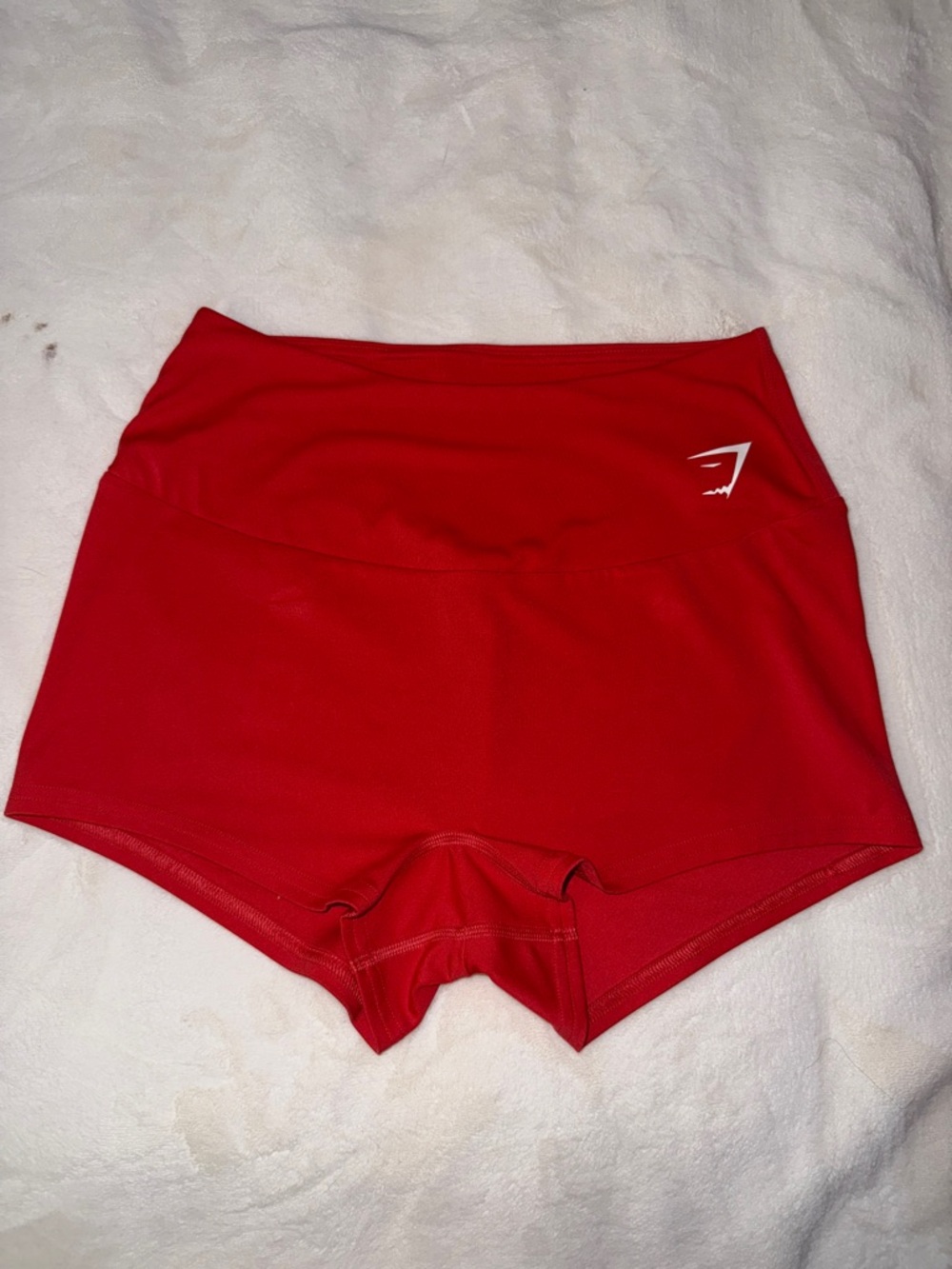 Gymshark Women’s High-Waist Orange Bike Shorts